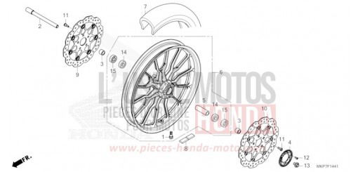 ROUE AVANT (CB400XAN,CB500XAN/P) CB500XAN de 2022